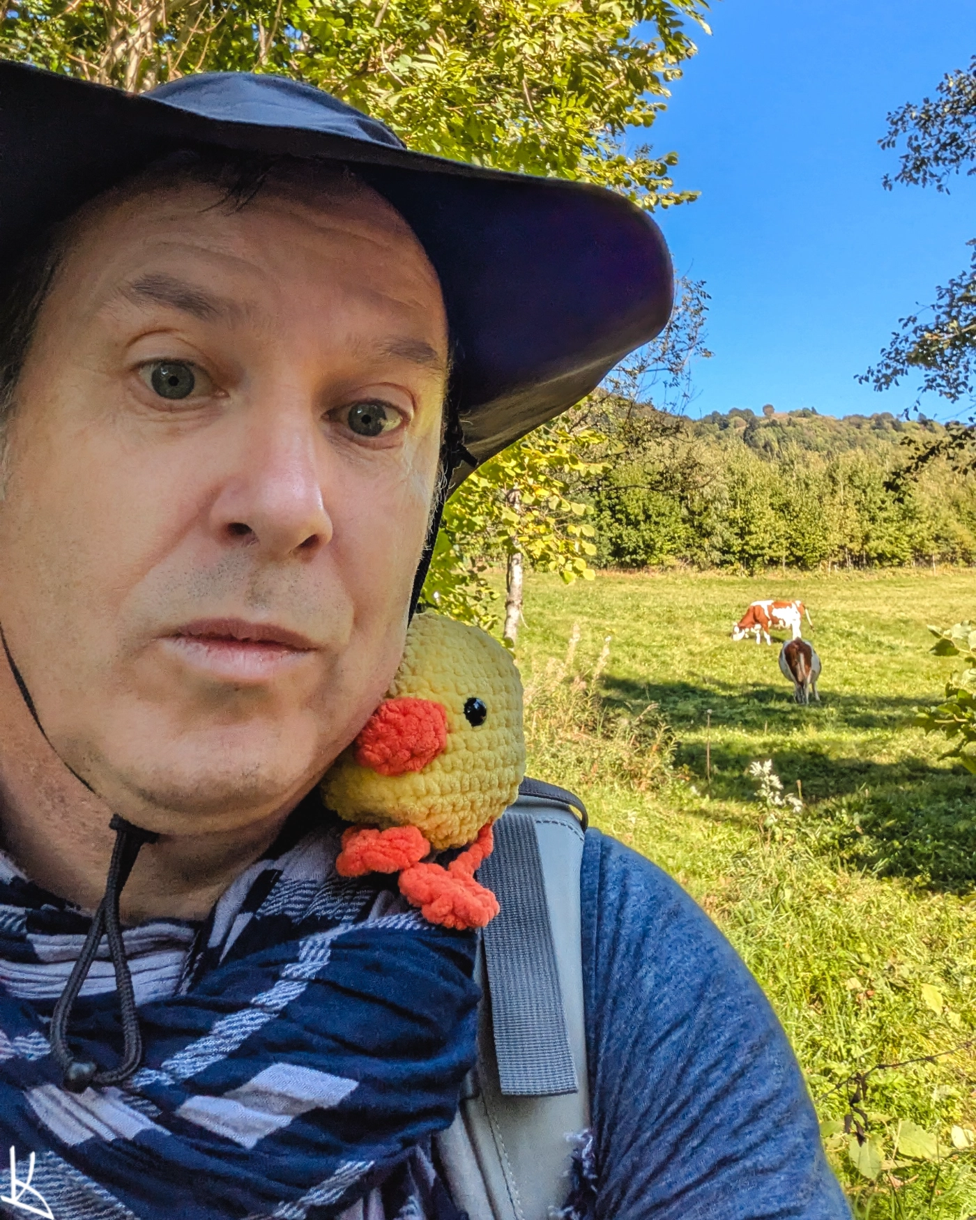 Selfie au Genestoux - Fin du GR30